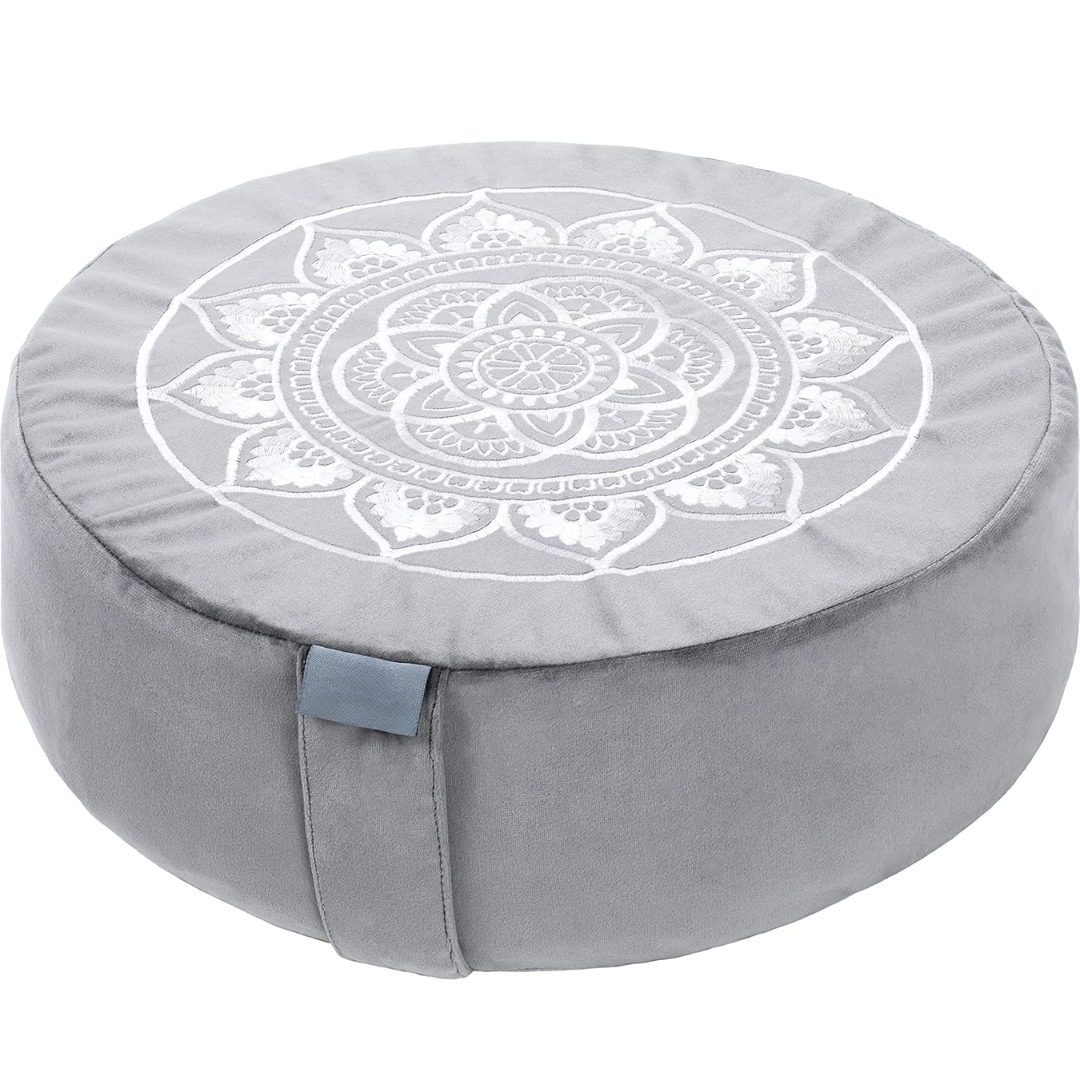 VelvetZen – Coussin Méditation Velours Premium Luxueux