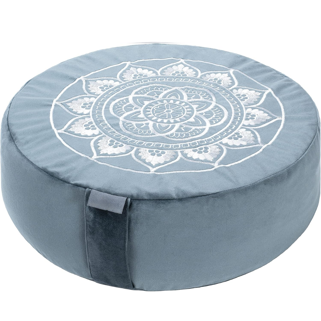 VelvetZen – Coussin Méditation Velours Premium Luxueux