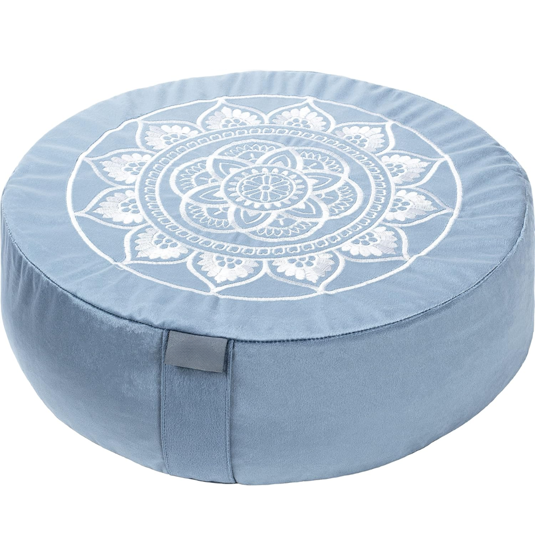 VelvetZen – Coussin Méditation Velours Premium Luxueux
