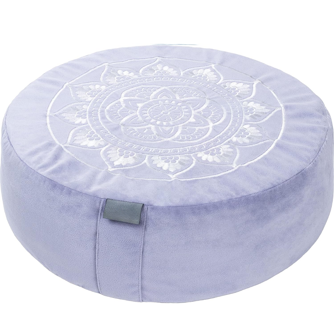 VelvetZen – Coussin Méditation Velours Premium Luxueux