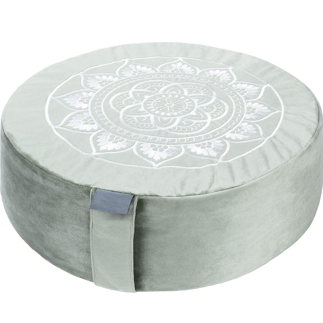 VelvetZen – Coussin Méditation Velours Premium Luxueux