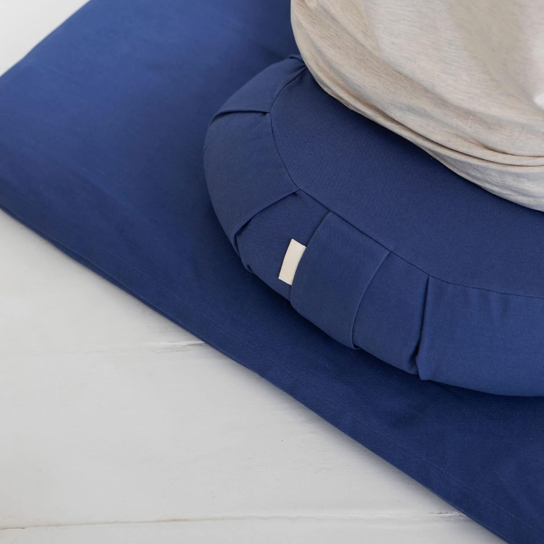 EcoCalm – Coussin Méditation Incurvé Coton Organique