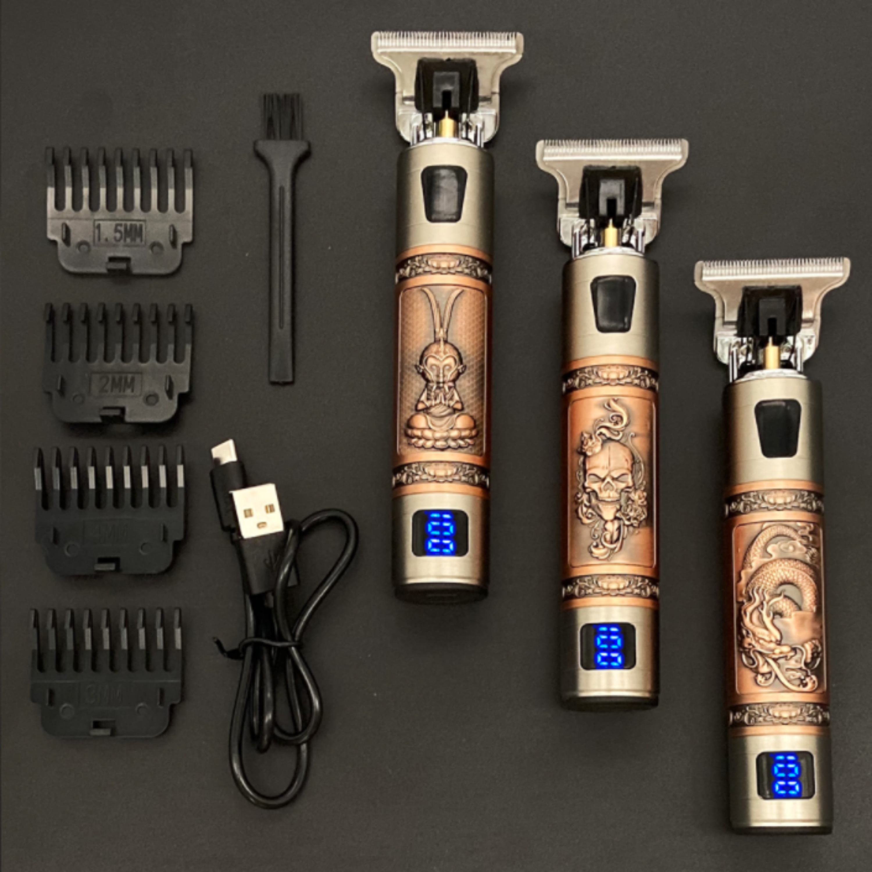 SkullTrim - Tondeuse Barbe Vintage Rechargeable