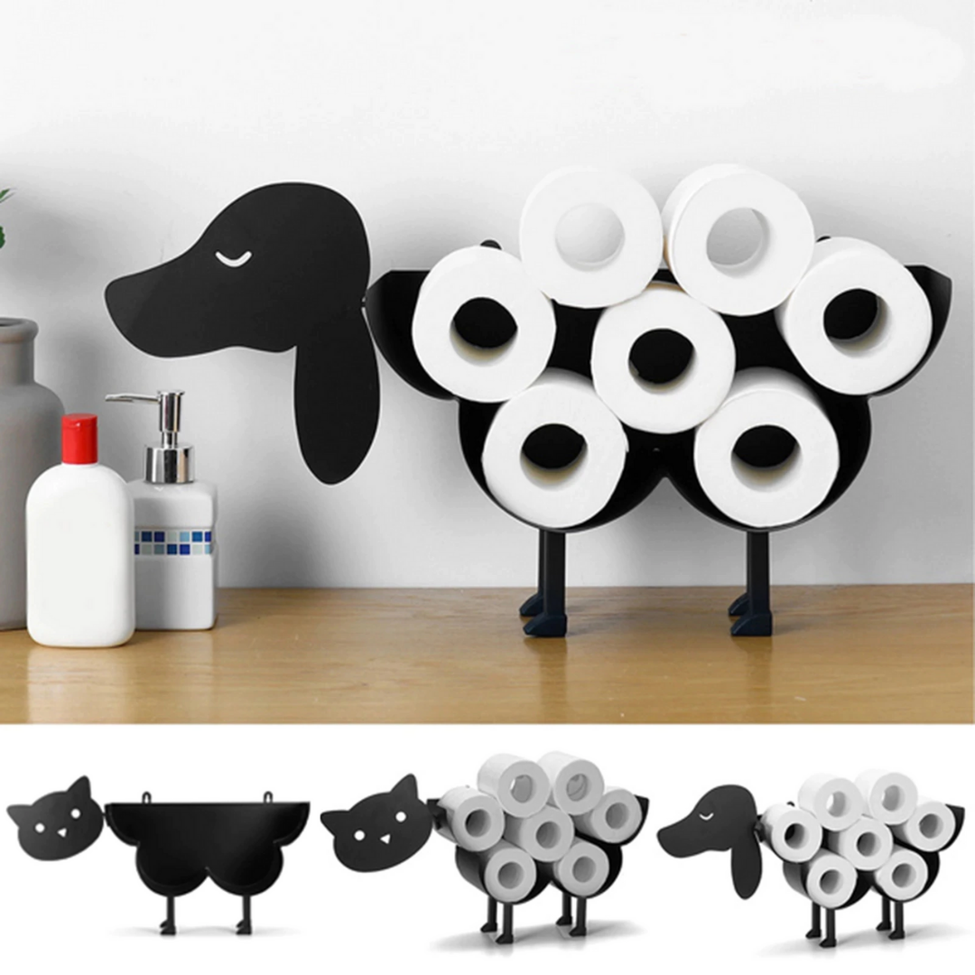 FunShape - Porte-papier toilette mural en forme d'animal