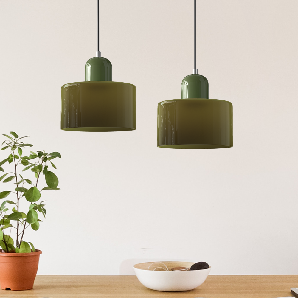 VerreBauhaus | Élégante Lampe Suspendue en Verre Design Bauhaus 2