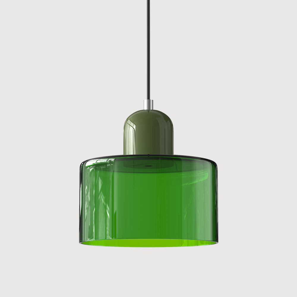 VerreBauhaus | Élégante Lampe Suspendue en Verre Design Bauhaus 24