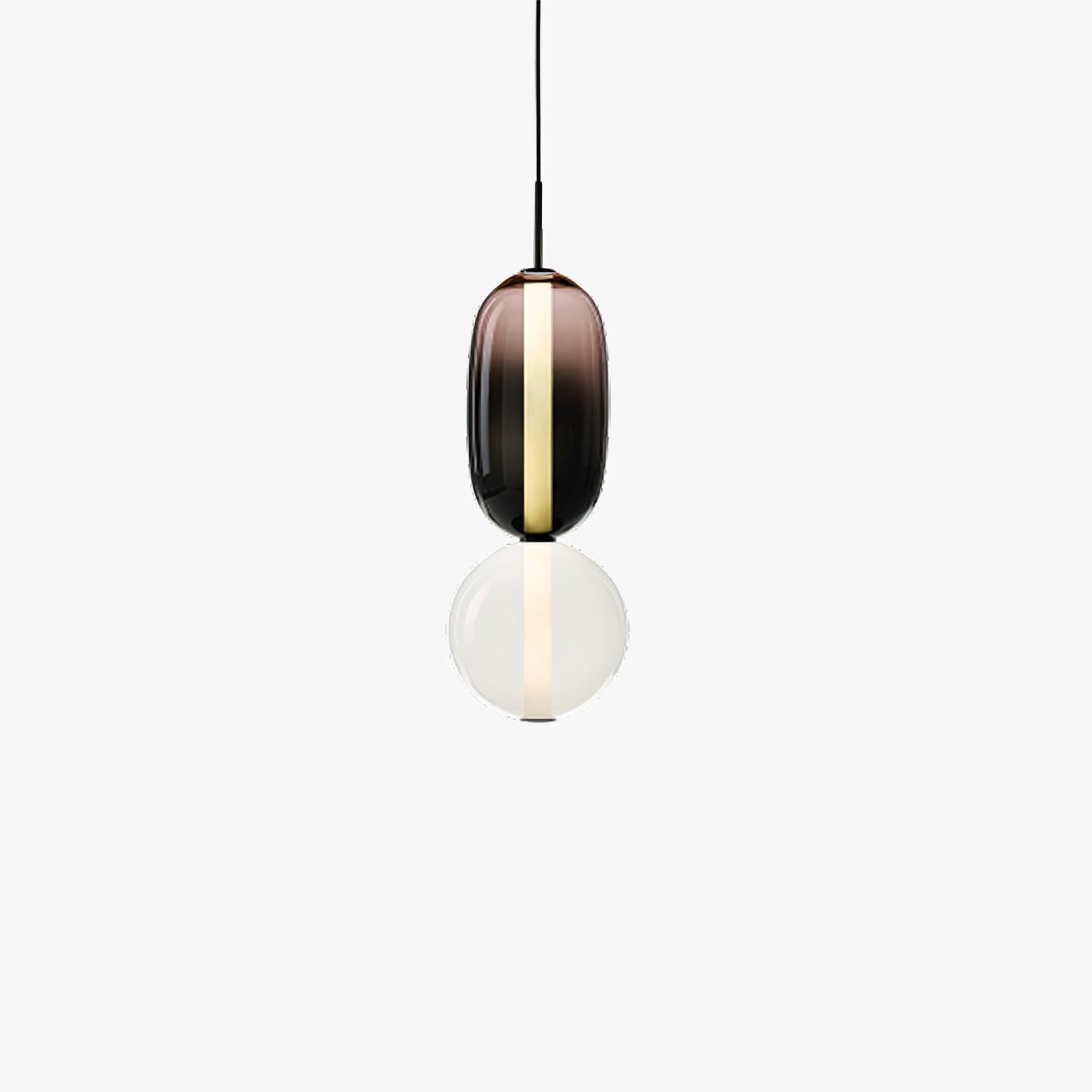 VerreConfetti | Élégante Lampe Suspendue en Verre Coloré Moderne 0