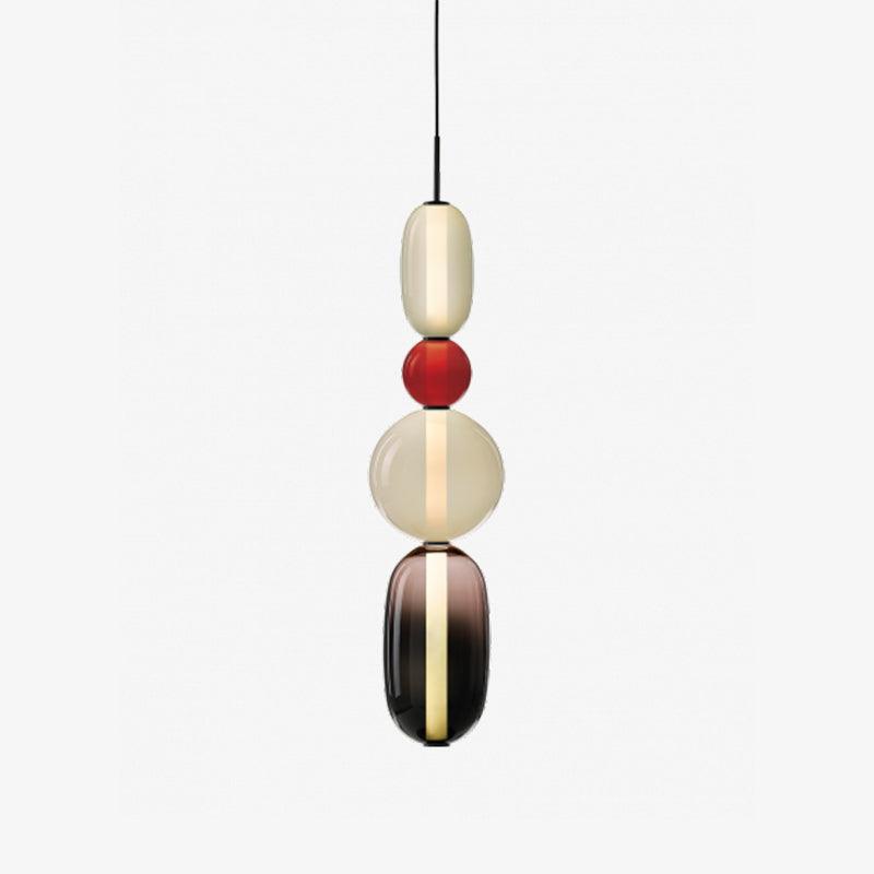 VerreConfetti | Élégante Lampe Suspendue en Verre Coloré Moderne 9