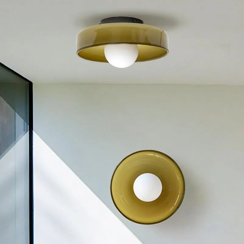 VerreNordique | Élégant Plafonnier Minimaliste en Verre Transparent 1