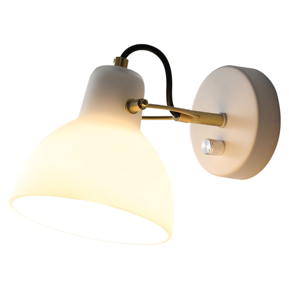 EssenceGlow - Applique Murale Minimaliste en Verre Blanc