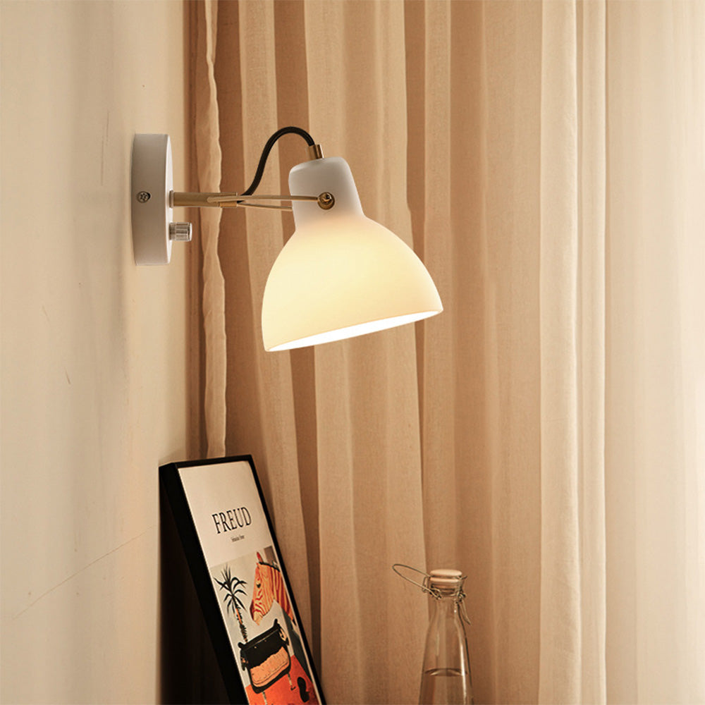 EssenceGlow - Applique Murale Minimaliste en Verre Blanc