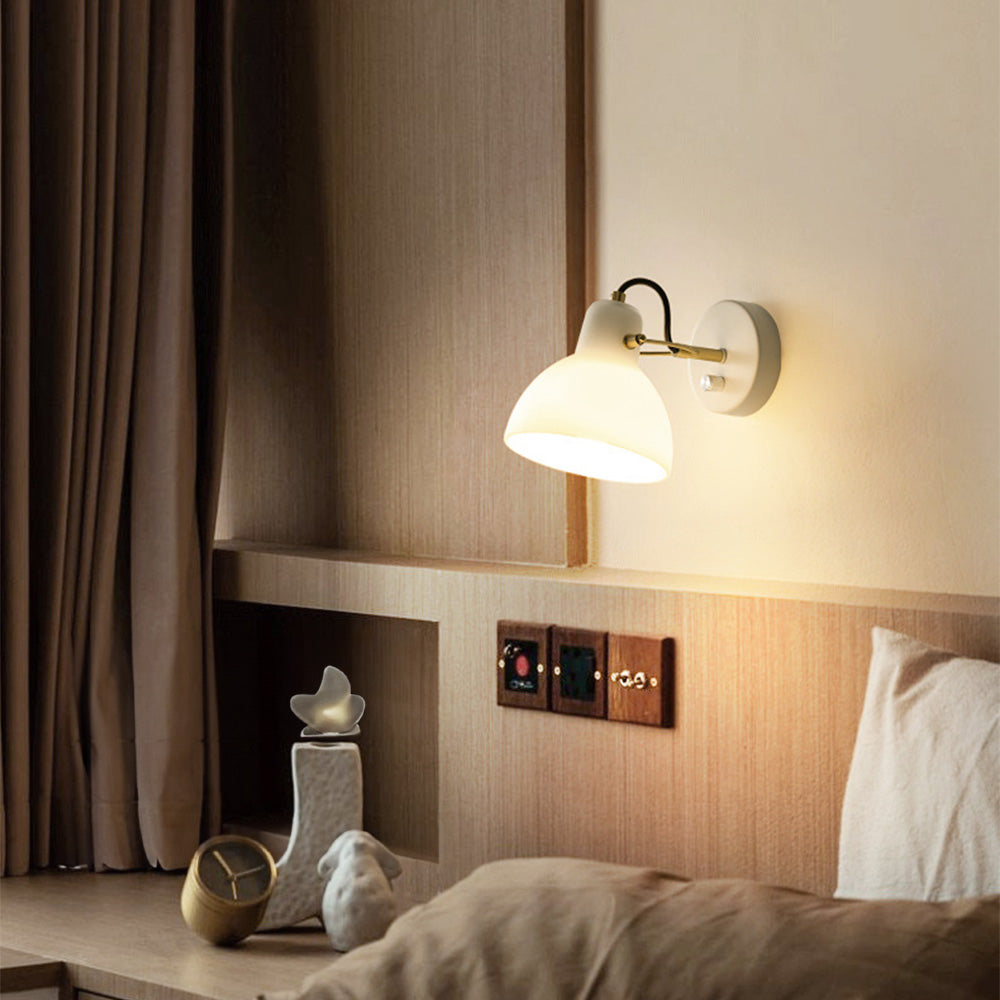 EssenceGlow - Applique Murale Minimaliste en Verre Blanc