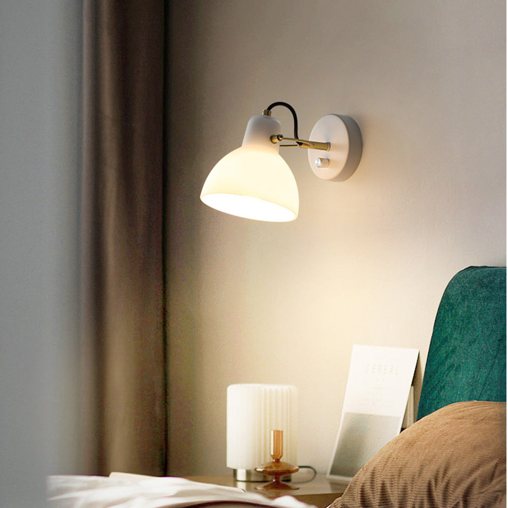 EssenceGlow - Applique Murale Minimaliste en Verre Blanc