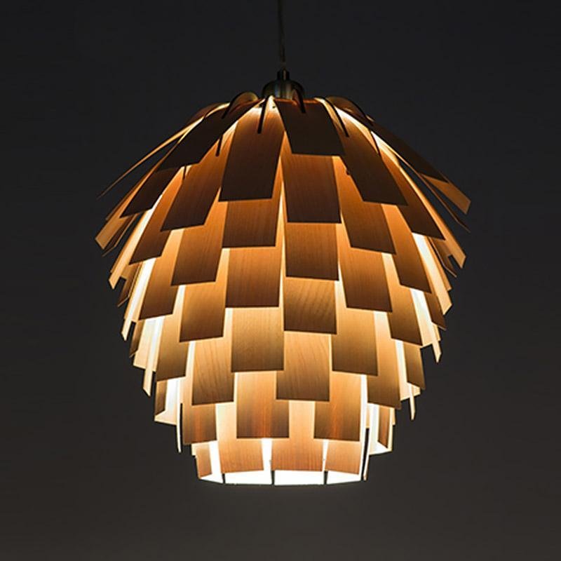 Boiséa – Suspension en Bois Sculpté | Élégance Naturelle et Charme Rustique