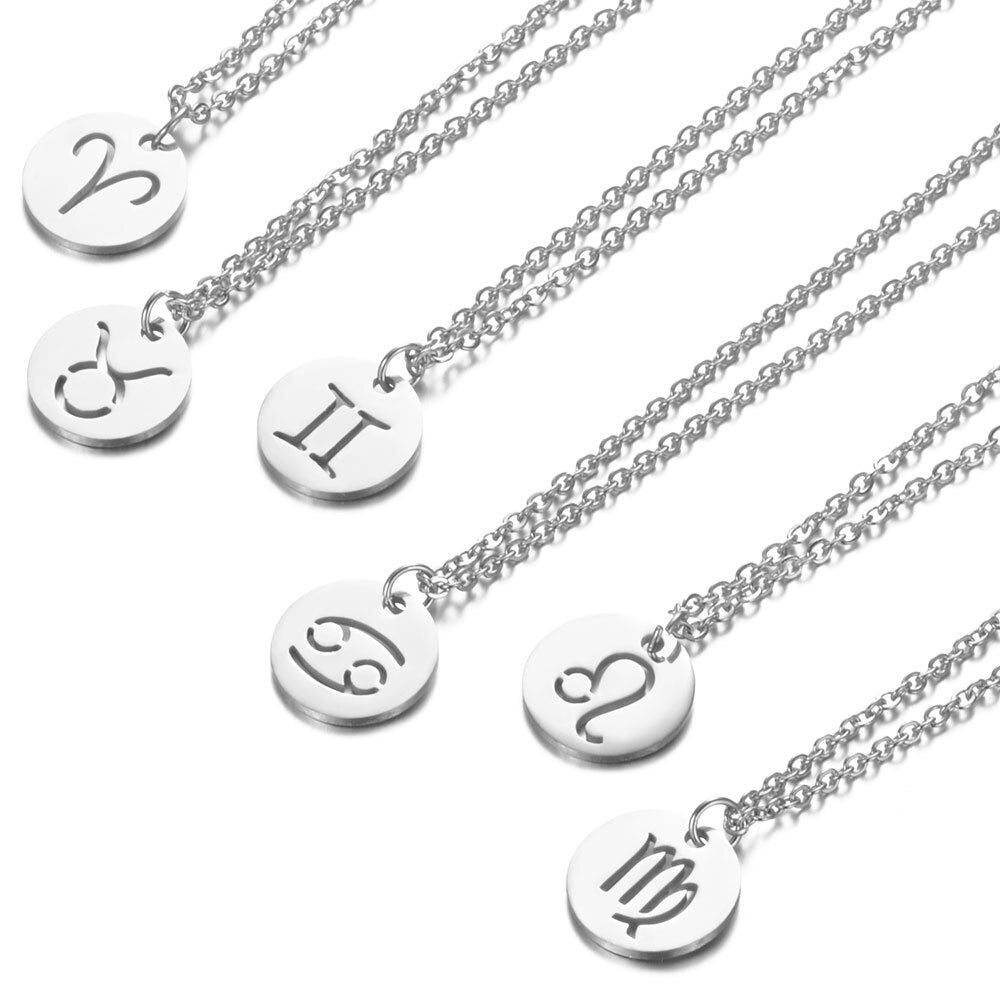 Collier Signe du Zodiaque - Or, Argent ou Or Rose