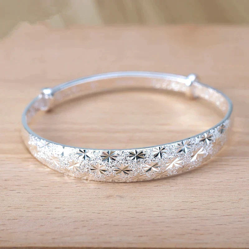 Bracelet Argent Étoile - Design Élégant et Polyvalent