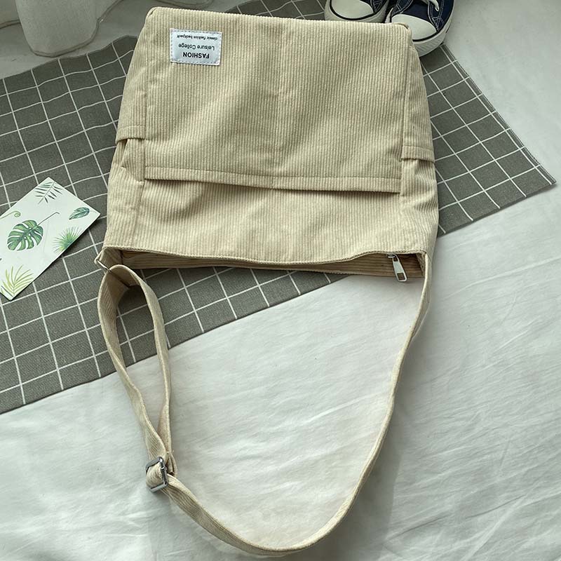 StyleLoom - Sac Bandoulière Velours Côtelé Luxe
