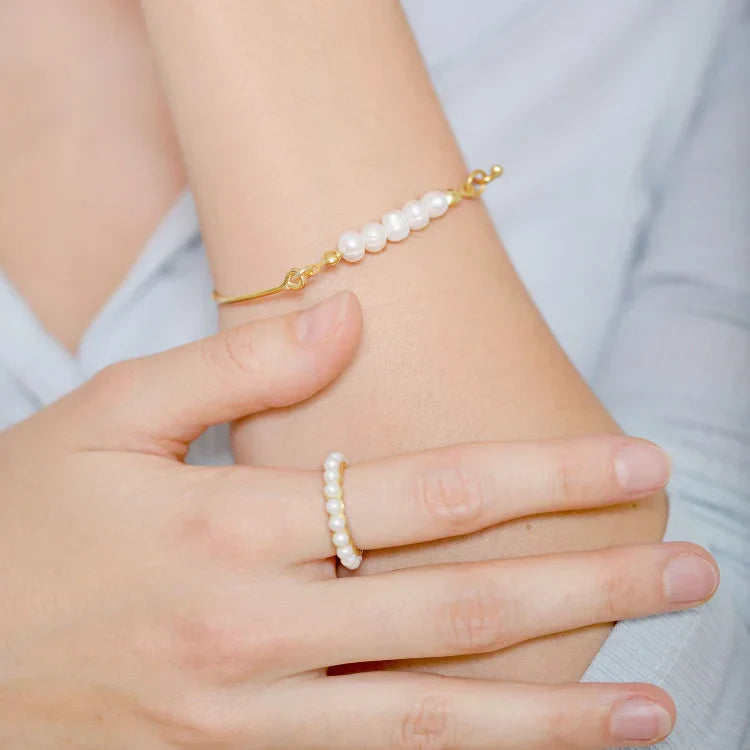 Amaris - Bague perle raffinée bijou intemporel