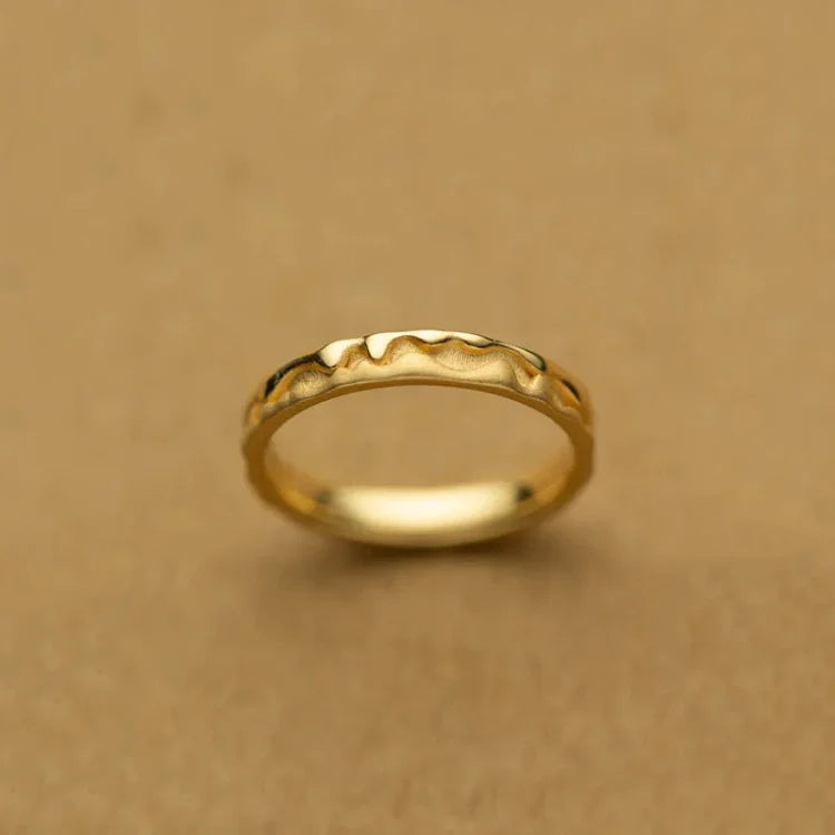 Sienna - Bague dorée miel, douceur et élégance naturelle