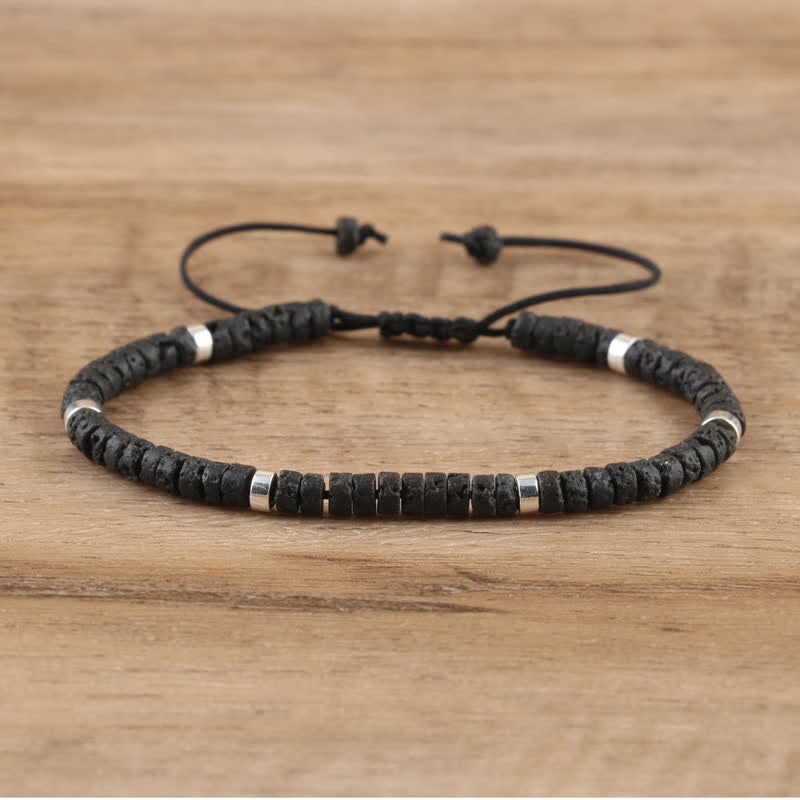 Seraphina - Bracelet tressé en pierres naturelles 2,4 mm