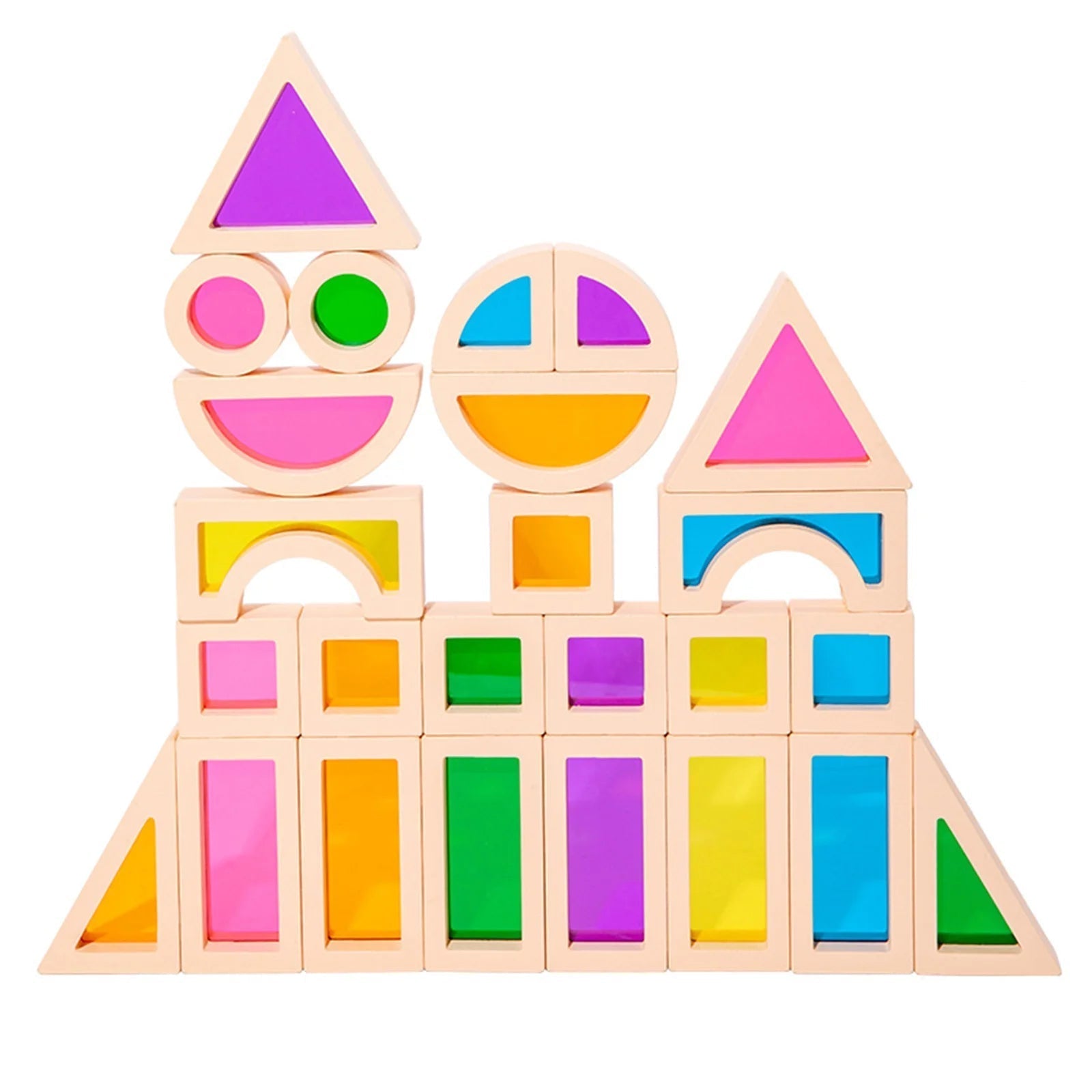 CreativeBlocks – Blocs en Bois Colorés pour Enfants