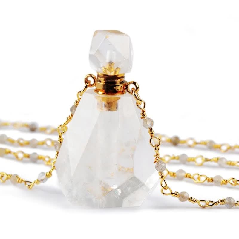 Iris - Collier flacon de parfum en cristal