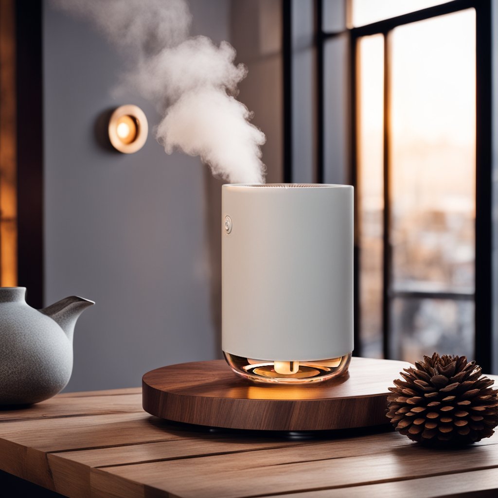 PureMist - Humidificateur Élégant pour Air Sain