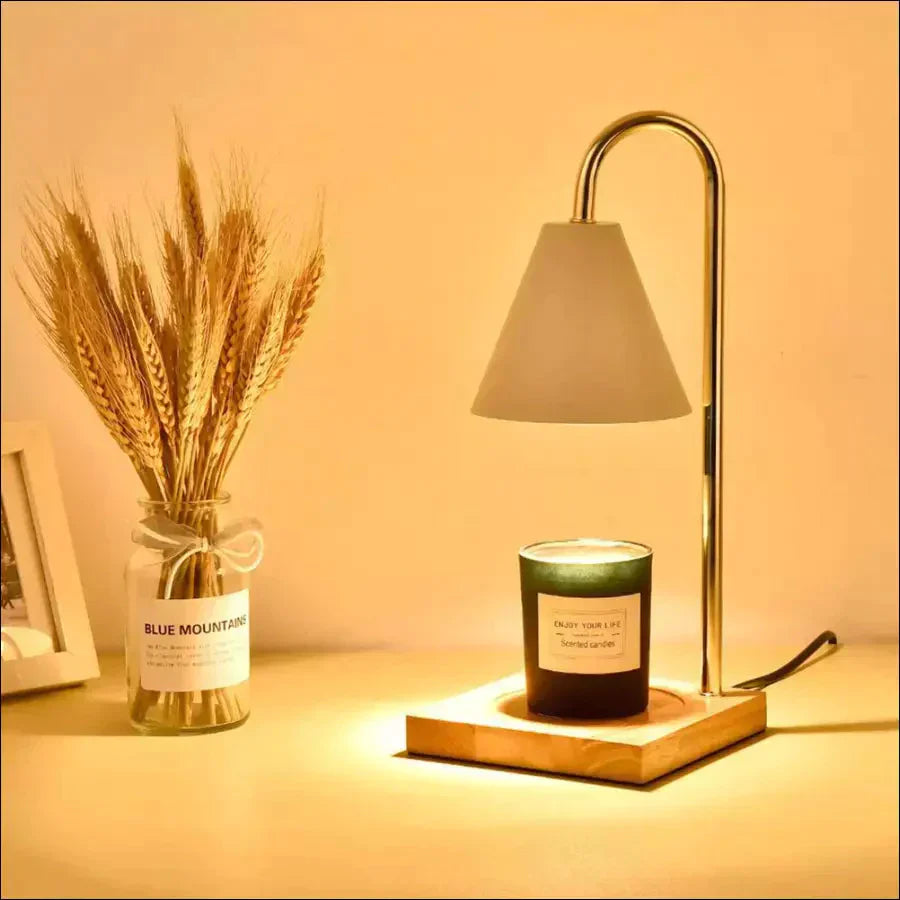 SophiaGlow - Chauffe-Bougie Stylé Éclairage Ambiance