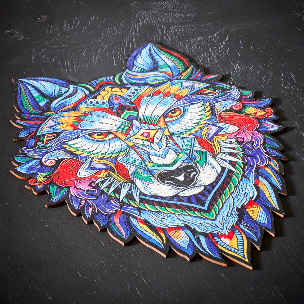 MajesticWolf Puzzle – Puzzle en Bois Premium Loup