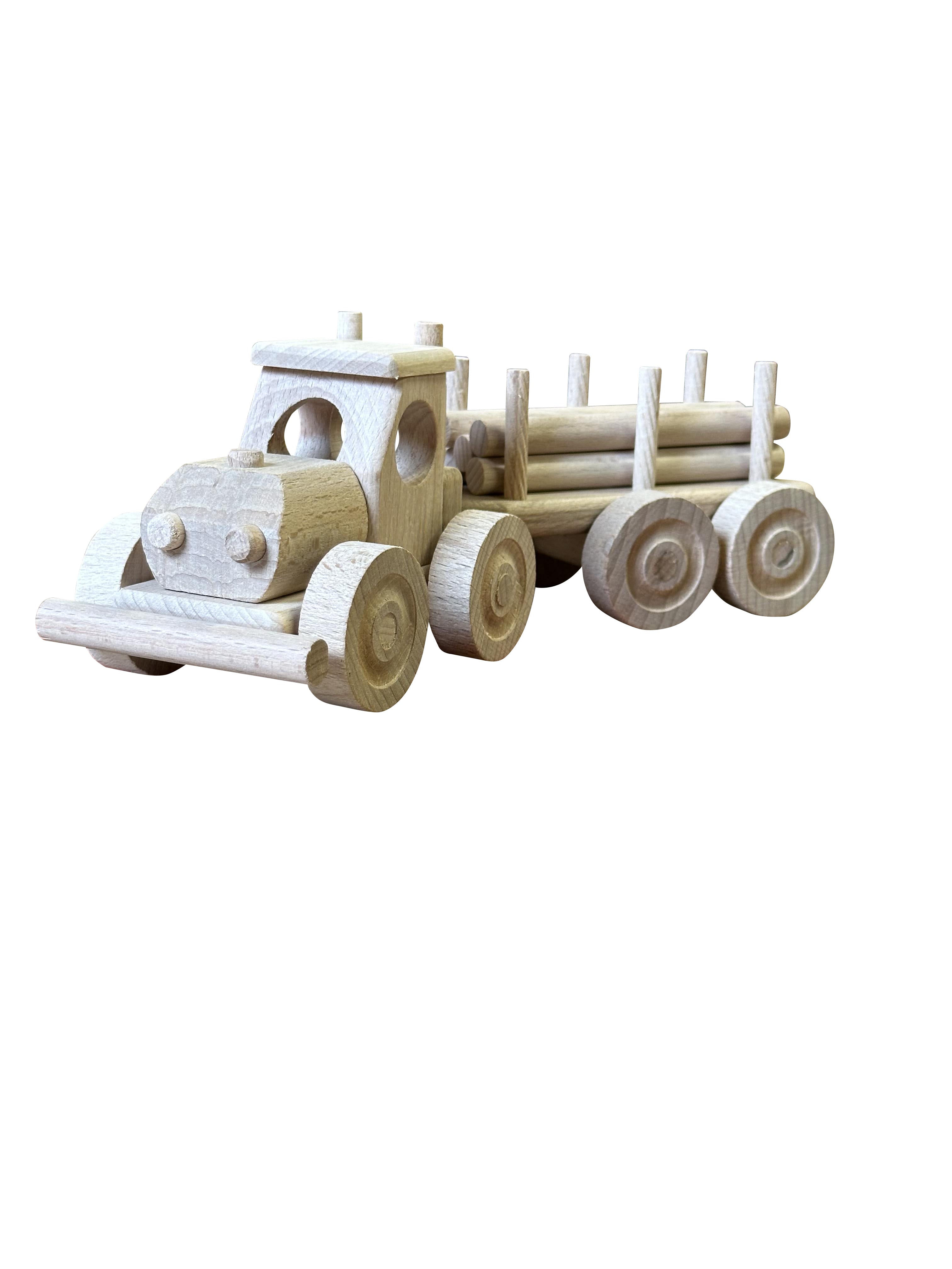 WoodTruck – Camion en Bois avec Remorque pour Enfants