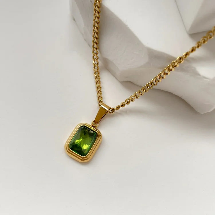 Celeste - Collier en pierre précieuse vintage, 4 variantes