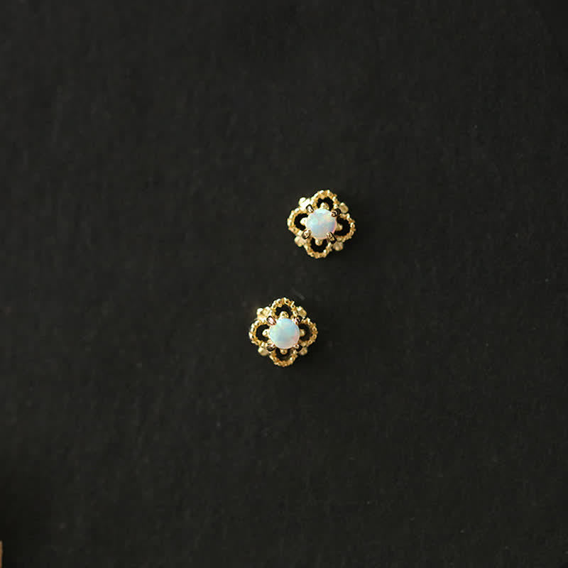 Seraphina - Boucles d'oreilles vintage délicates en opale
