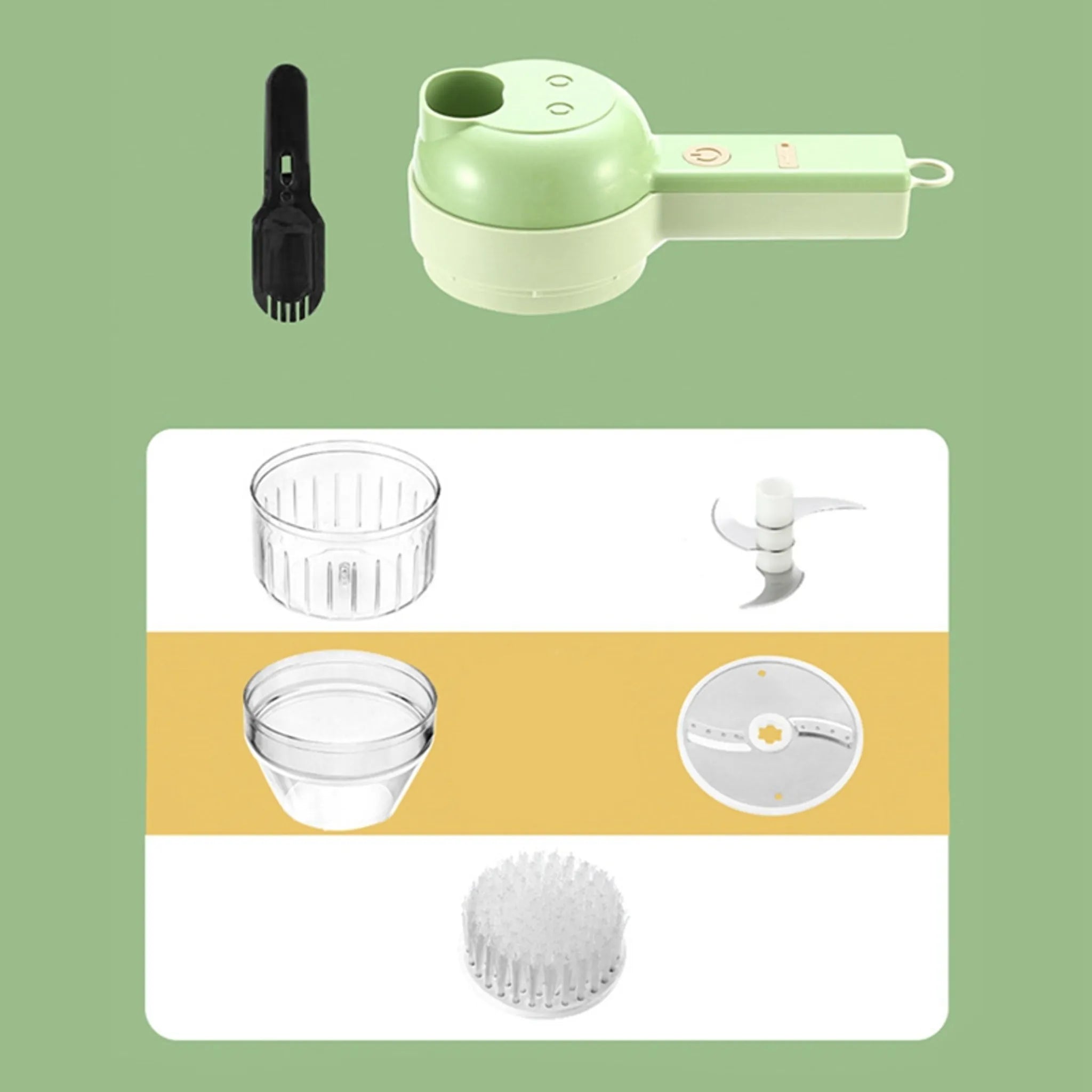 CookEase - Mini Robot de Cuisine Multifonction Rechargeable et Autonettoyant