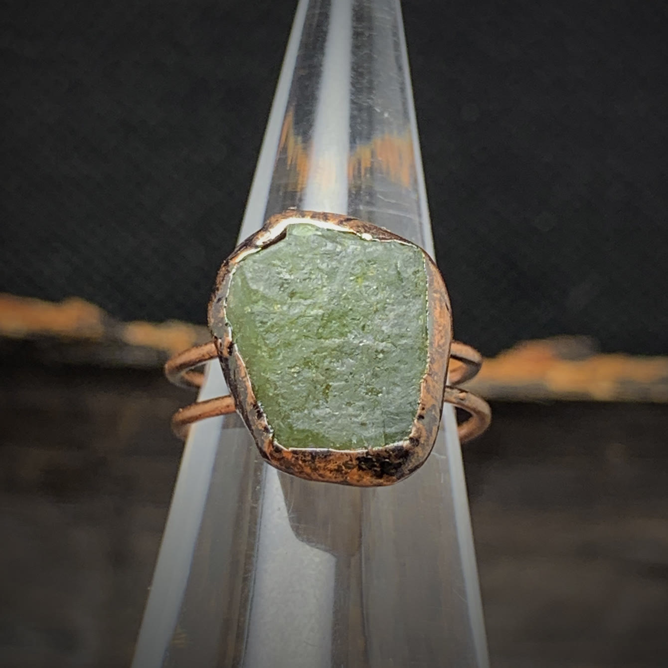 Selina - Bague pierre de naissance naturelle brute réglable