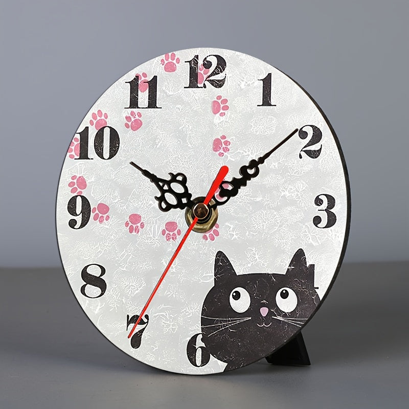 PurrTime Clock - Horloge murale chat silencieuse pour une decoration elegante