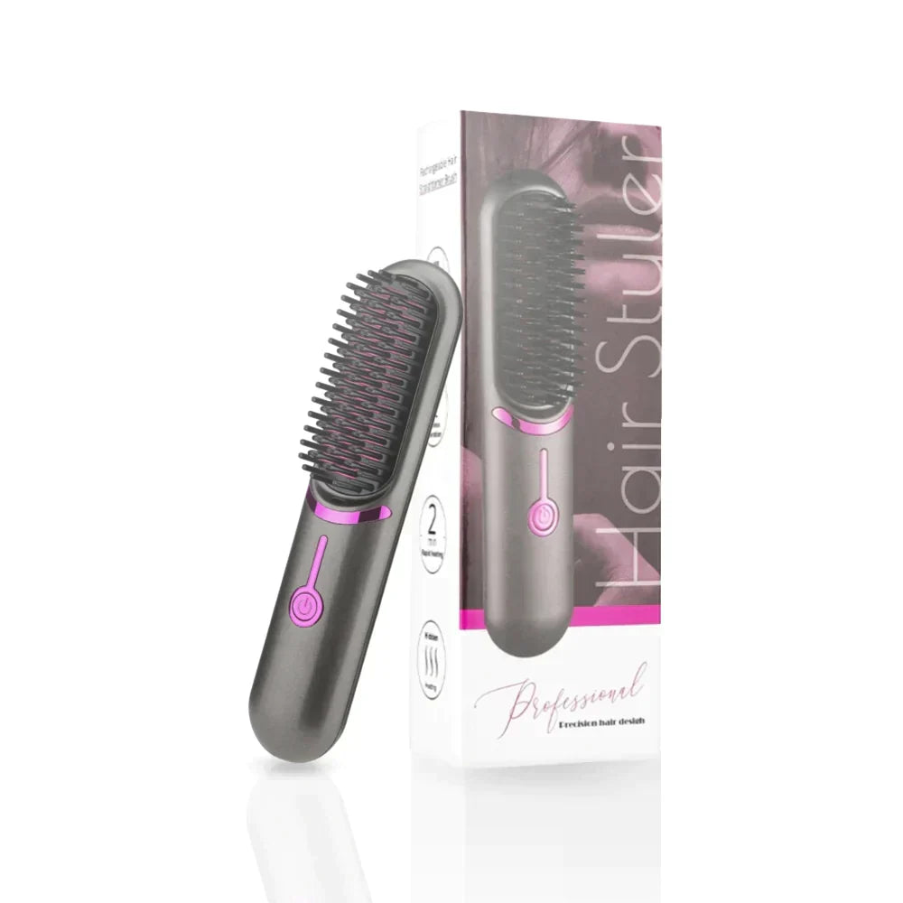 Tima Brush – Brosse Lissante Sans Fil Rechargeable