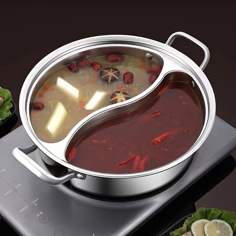 EmieCook - Grande marmite en acier inoxydable compatible induction