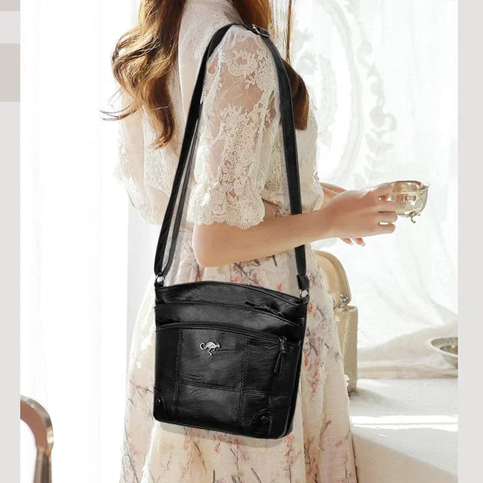 LuxuryCarry - Sac Bandoulière Cuir Spacieux Luxe