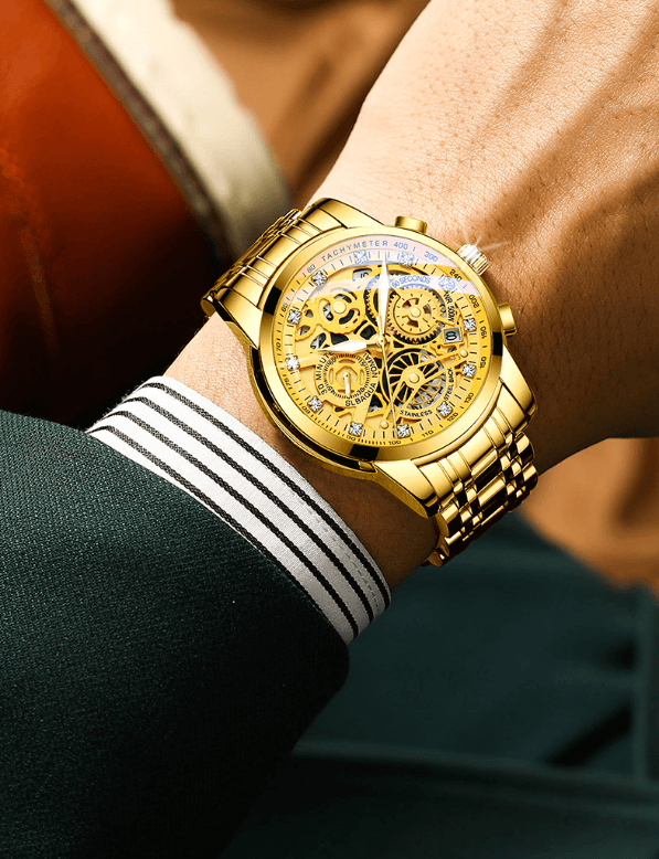 SkeletonWatch - Montre Homme Squelette Design Noir