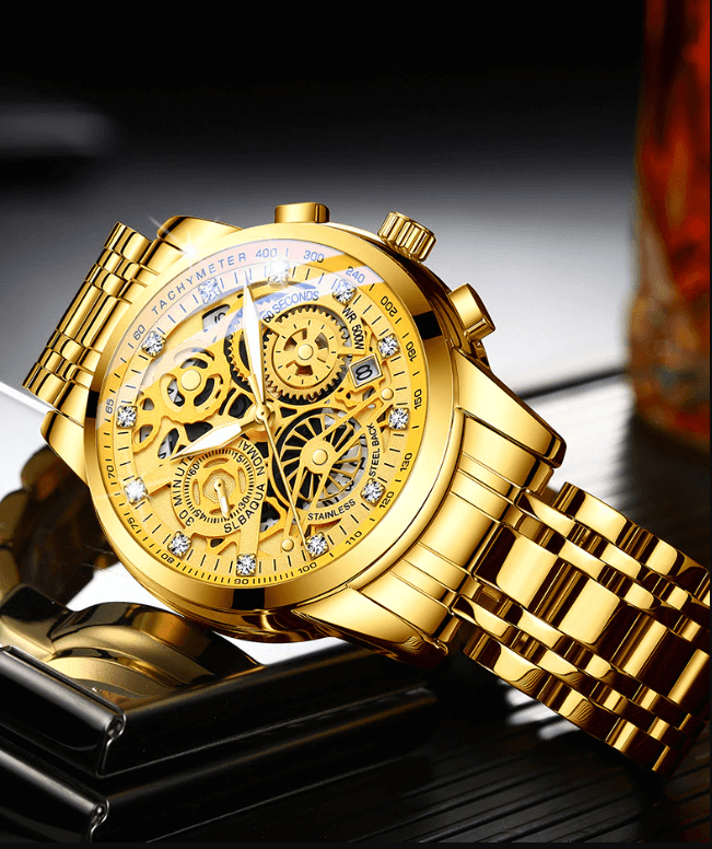 SkeletonWatch - Montre Homme Squelette Design Noir