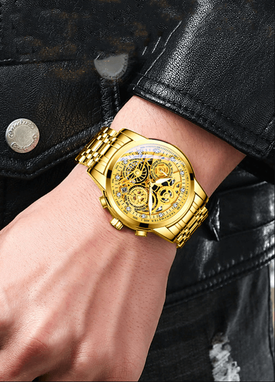 SkeletonWatch - Montre Homme Squelette Design Noir