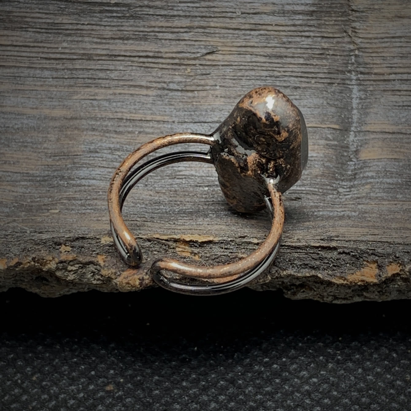Selina - Bague pierre de naissance naturelle brute réglable