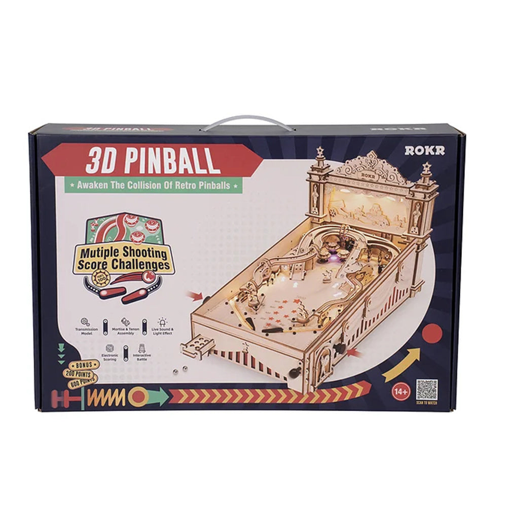FlipCraft 3D Puzzle – Flipper en Bois à Construire