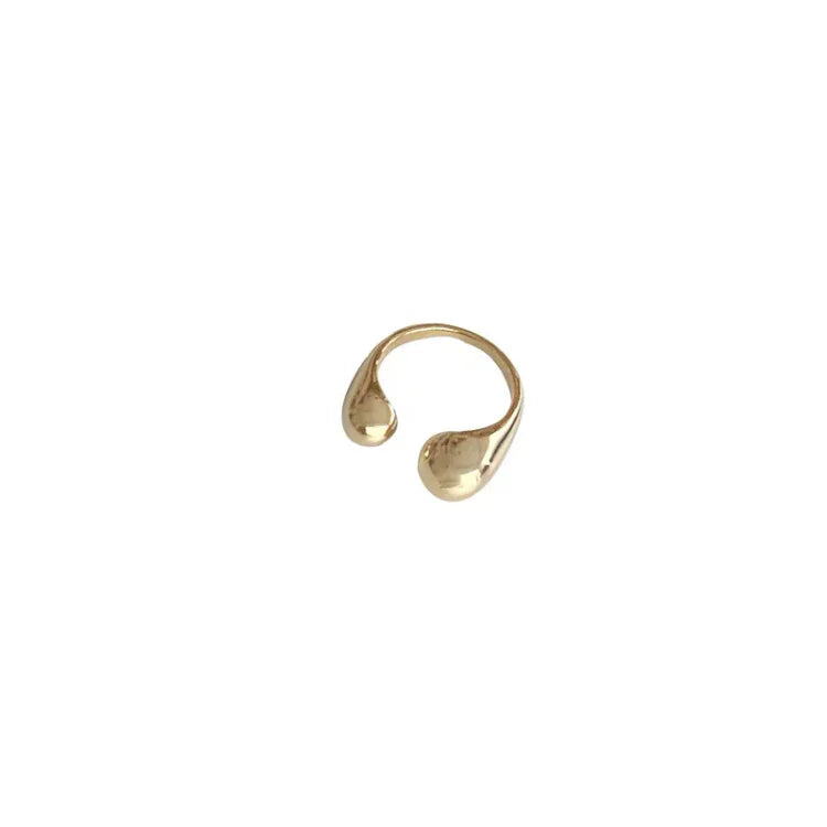 Elise - Bague minimaliste réglable en goutte d'eau