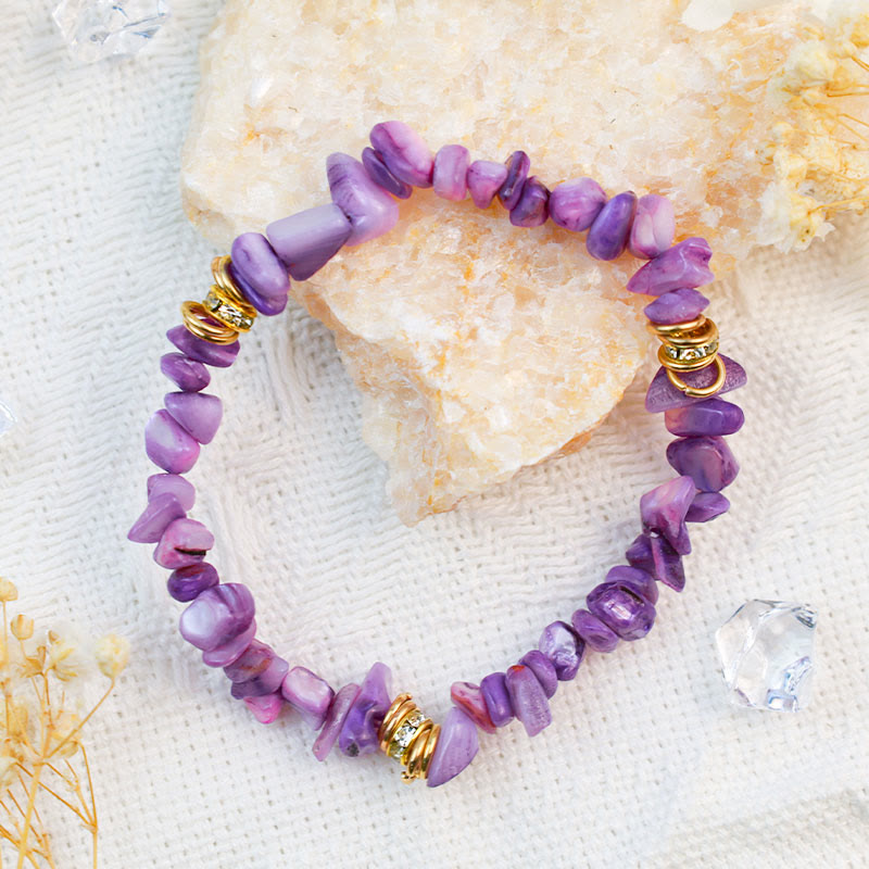 Celine - Bracelet de perles en pierres naturelles et cristaux