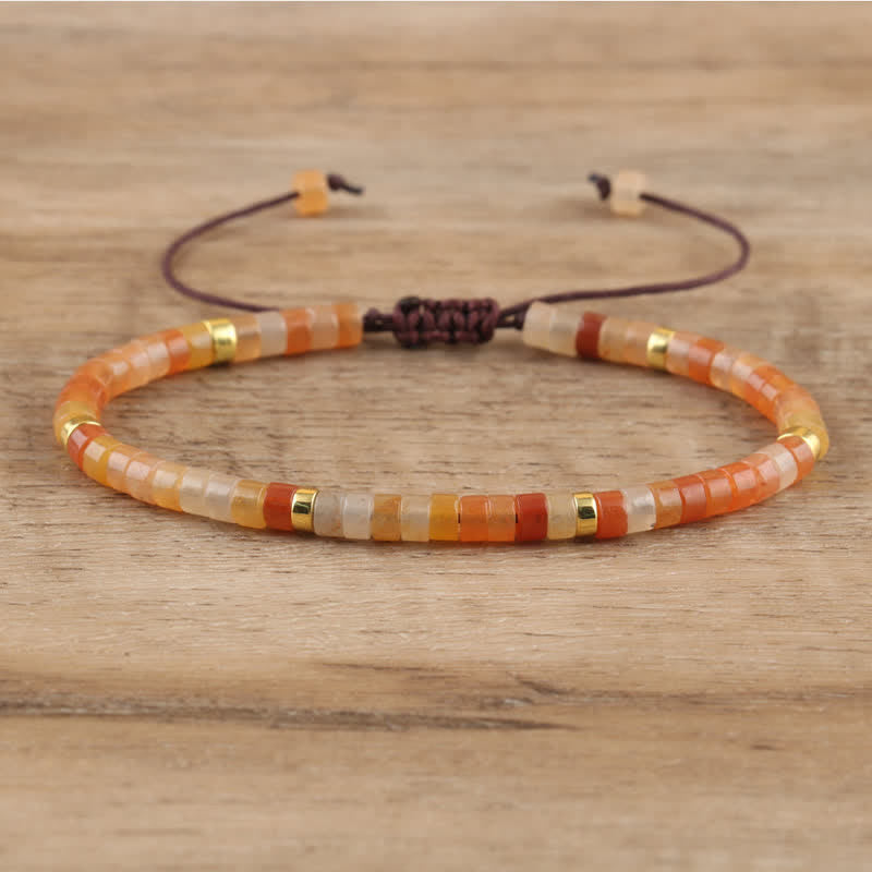Seraphina - Bracelet tressé en pierres naturelles 2,4 mm