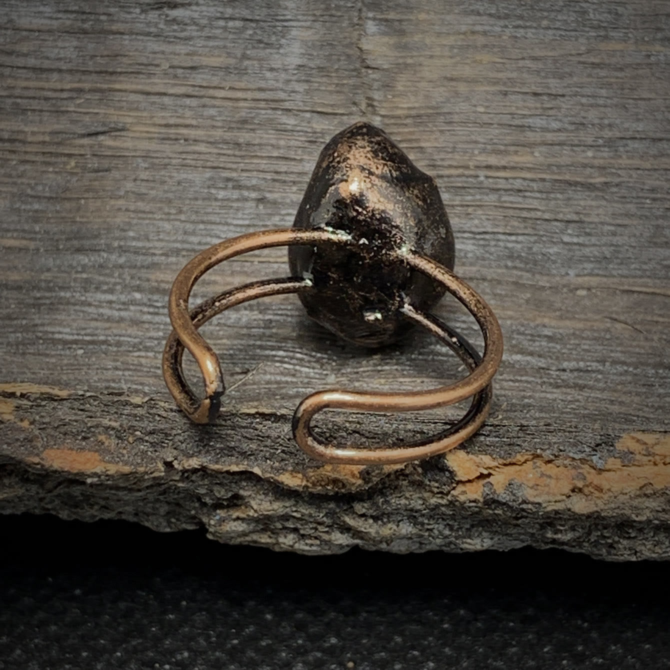 Selina - Bague pierre de naissance naturelle brute réglable