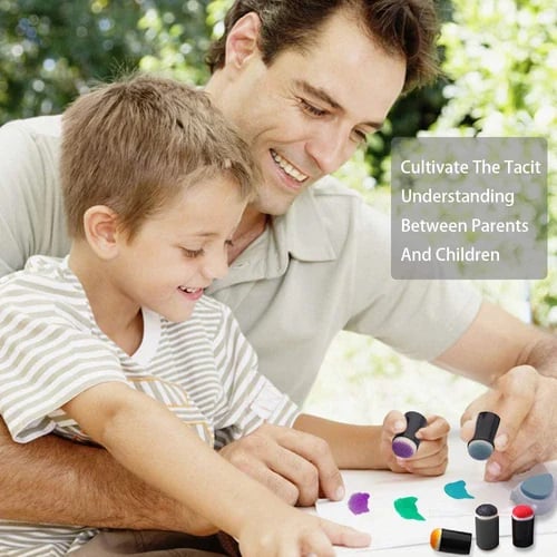 ColorPlay - Set Peinture Doigts Créatif 20 Couleurs