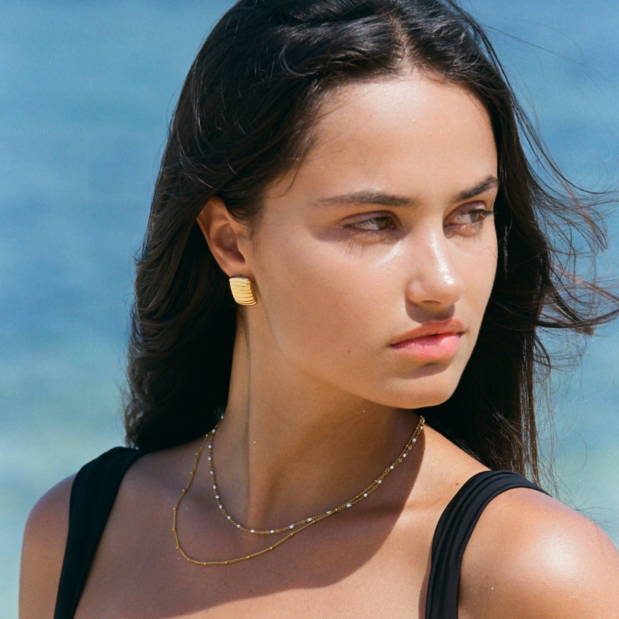 Amara - Choker double rang de perles