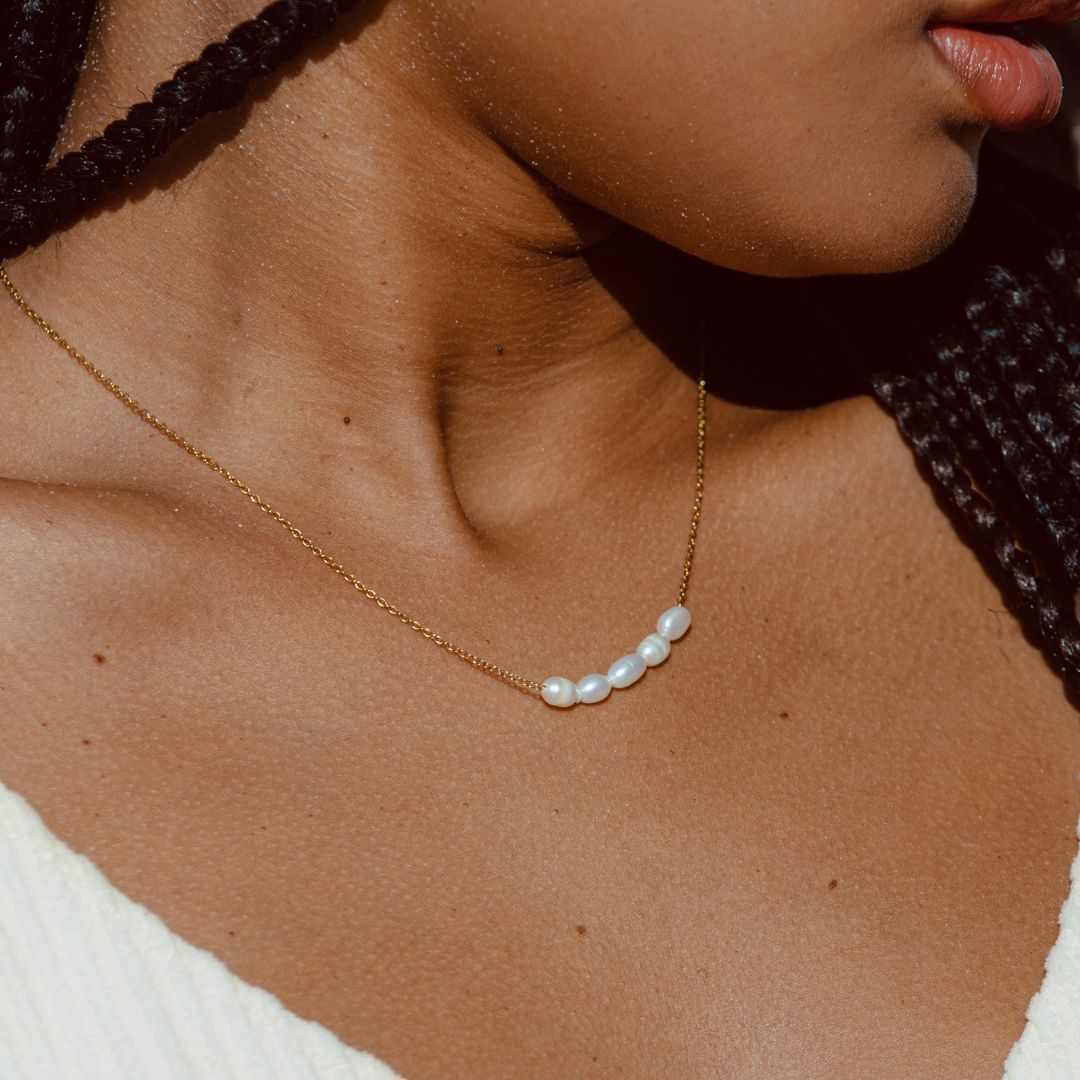 Celina - Collier avec perles d'eau douce luxe